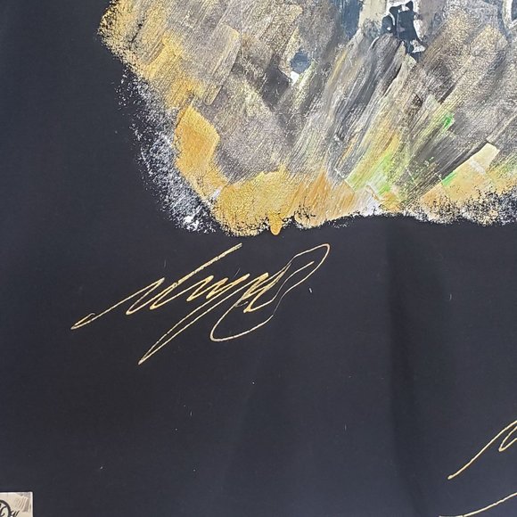 Vintage Kama 4X New Orleans Saints Hand Painted Shirt Size 3X 4X Some Cracking - Picture 5 of 12